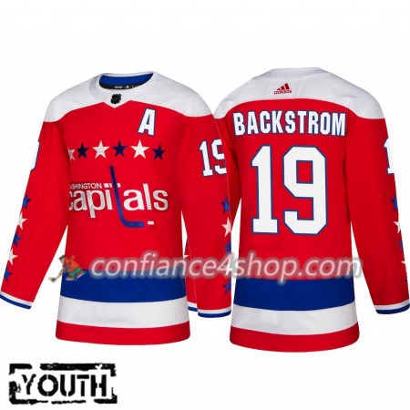 Adidas Maillot de Hockey Washington Capitals Nicklas Backstrom 19 2018-19 Alternate Authentic - Enfant